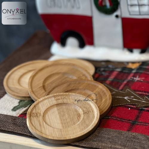 زیر لیوانی چوبی