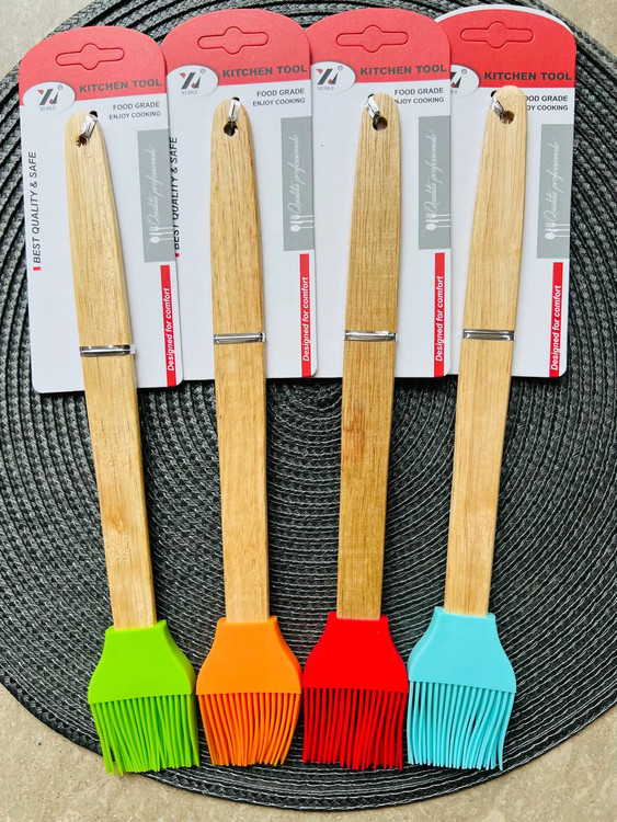 شت سیلیکونی دسته چوبی