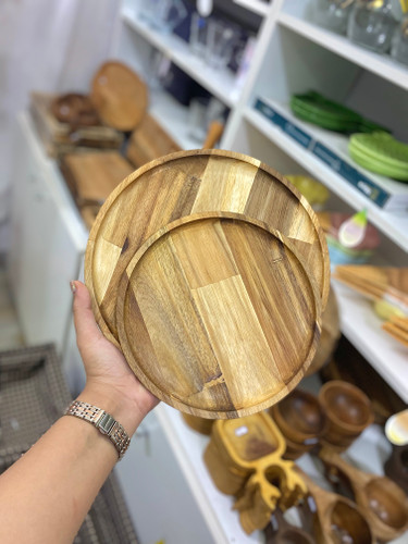 سینی گرد چوبی