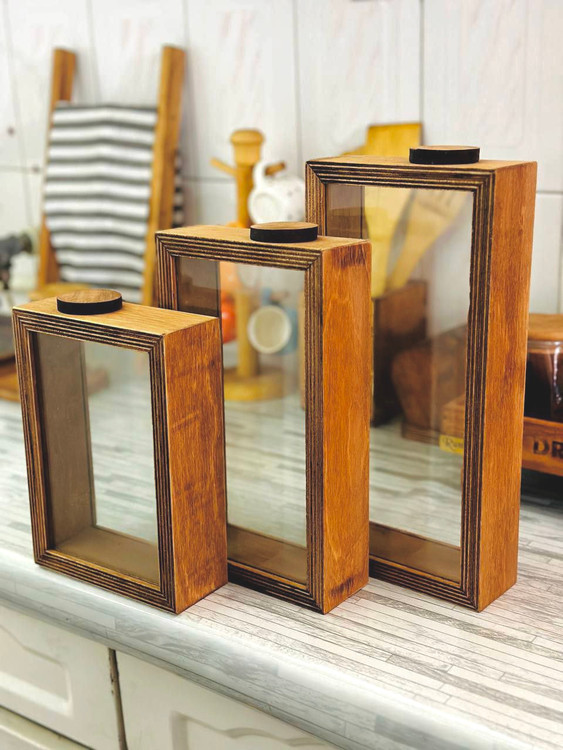 ظرف حبوبات شیشه ایی