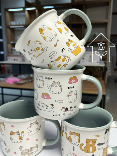 ماگ گربه کیوت فانتزی